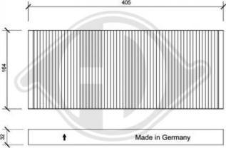 Diederichs DCI0095 - Filtru, aer habitaclu aaoparts.ro