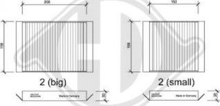 Diederichs DCI0147S - Filtru, aer habitaclu aaoparts.ro