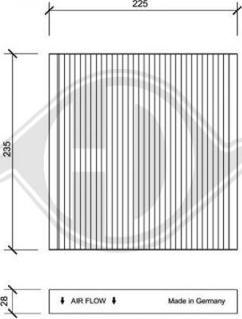 Diederichs DCI0106 - Filtru, aer habitaclu aaoparts.ro