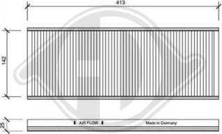 Diederichs DCI1004 - Filtru, aer habitaclu aaoparts.ro