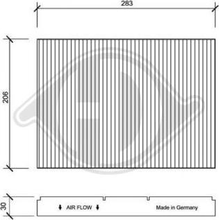 Diederichs DCI1005-1 - Filtru, aer habitaclu aaoparts.ro