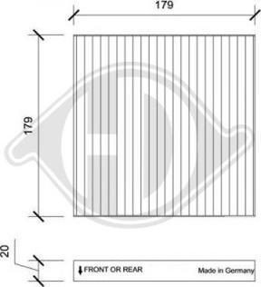 Diederichs DCI1224 - Filtru, aer habitaclu aaoparts.ro