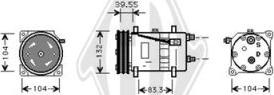 Diederichs DCK1570 - Compresor, climatizare aaoparts.ro