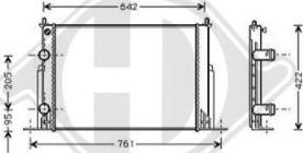 Diederichs DCM1959 - Radiator, racire motor aaoparts.ro