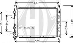 Diederichs DCM1904 - Radiator, racire motor aaoparts.ro