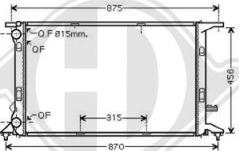Diederichs DCM1491 - Radiator, racire motor aaoparts.ro
