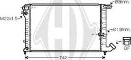 Diederichs DCM1699 - Radiator, racire motor aaoparts.ro