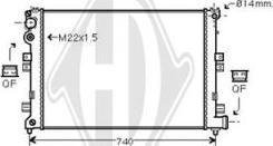 Diederichs DCM1677 - Radiator, racire motor aaoparts.ro