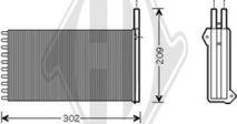 Diederichs DCM1095 - Schimbator caldura, incalzire habitaclu aaoparts.ro