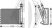 Diederichs DCM1057 - Schimbator caldura, incalzire habitaclu aaoparts.ro