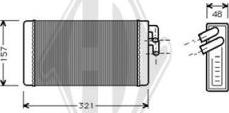 Diederichs DCM1017 - Schimbator caldura, incalzire habitaclu aaoparts.ro
