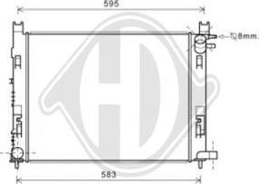 Diederichs DCM1885 - Radiator, racire motor aaoparts.ro