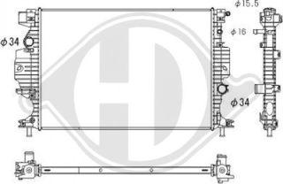 Diederichs DCM3943 - Radiator, racire motor aaoparts.ro
