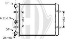 Diederichs DCM3426 - Radiator, racire motor aaoparts.ro