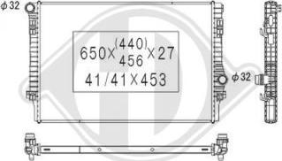 Diederichs DCM3471 - Radiator, racire motor aaoparts.ro