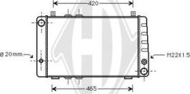 Diederichs DCM3559 - Radiator, racire motor aaoparts.ro