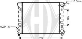 Diederichs DCM3383 - Radiator, racire motor aaoparts.ro