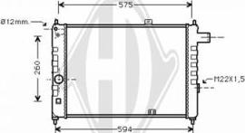 Diederichs DCM2563 - Radiator, racire motor aaoparts.ro