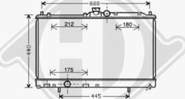 Diederichs DCM2521 - Radiator, racire motor aaoparts.ro