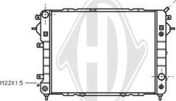 Diederichs DCM2573 - Radiator, racire motor aaoparts.ro