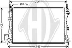Diederichs DCM2653 - Radiator, racire motor aaoparts.ro