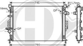 Diederichs DCM2096 - Radiator, racire motor aaoparts.ro