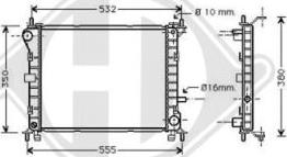 Diederichs DCM2063 - Radiator, racire motor aaoparts.ro