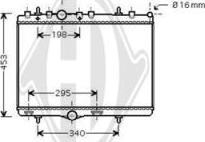 Diederichs DCM2805 - Radiator, racire motor aaoparts.ro