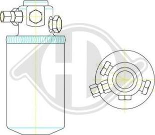 Diederichs DCT1249 - Uscator,aer conditionat aaoparts.ro