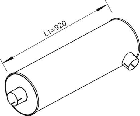 Dinex 64365 - Amortizor zgomot mijloc / spate aaoparts.ro