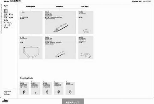 Dinex 164100056 - Sistem de esapament aaoparts.ro