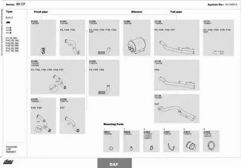 Dinex 121100073 - Sistem de esapament aaoparts.ro