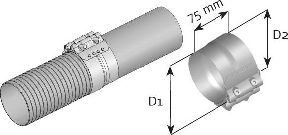 Dinex 99328 - Conector teava, sistem de esapament aaoparts.ro