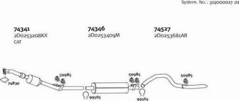 Dinex 374000027_01 - Sistem de esapament aaoparts.ro