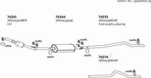 Dinex 374000027_03 - Sistem de esapament aaoparts.ro