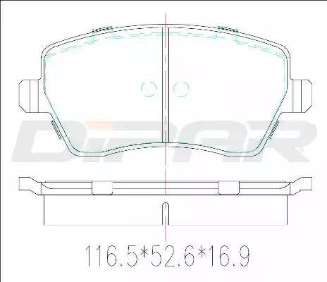 Ditas DFB1522 - Set placute frana,frana disc aaoparts.ro