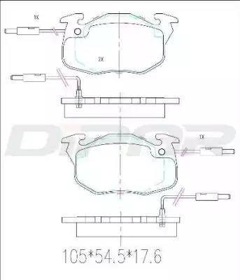 Ditas DFB1154 - Set placute frana,frana disc aaoparts.ro