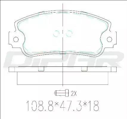 Ditas DFB1297 - Set placute frana,frana disc aaoparts.ro