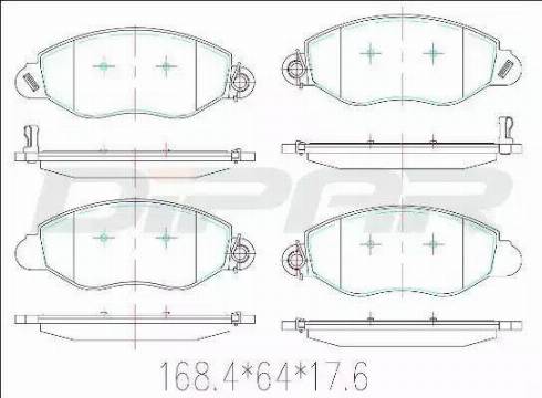 Ditas DFB3422 - Set placute frana,frana disc aaoparts.ro