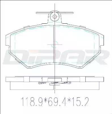 Ditas DFB3088 - Set placute frana,frana disc aaoparts.ro
