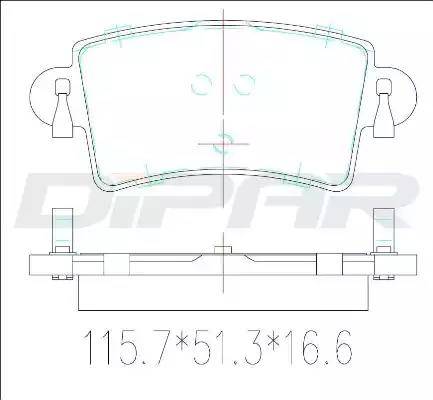 Ditas DFB3385 - Set placute frana,frana disc aaoparts.ro