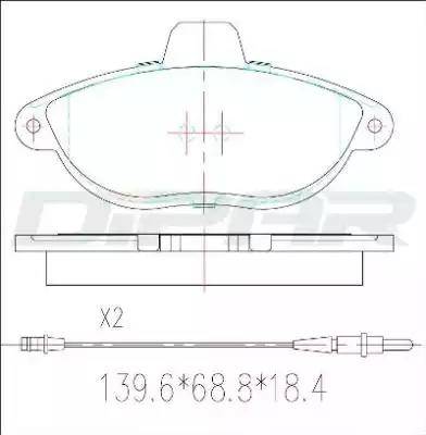 Ditas DFB2932 - Set placute frana,frana disc aaoparts.ro