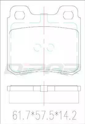 Ditas DFB2041 - Set placute frana,frana disc aaoparts.ro