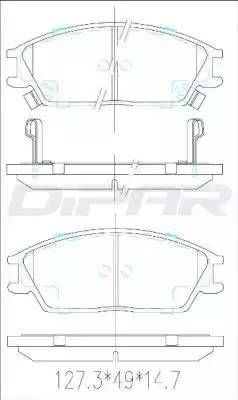 Ditas DFB2286 - Set placute frana,frana disc aaoparts.ro