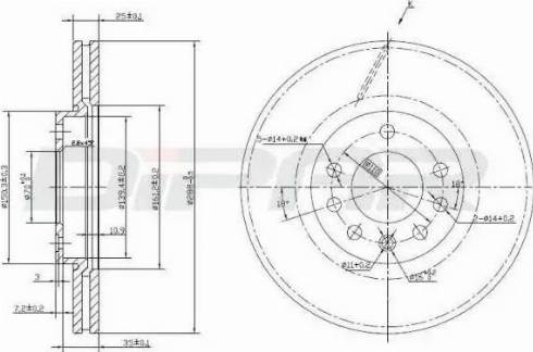 Ditas DFD1007 - Disc frana aaoparts.ro