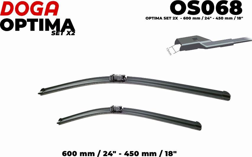 DOGA OS068 - Lamela stergator aaoparts.ro