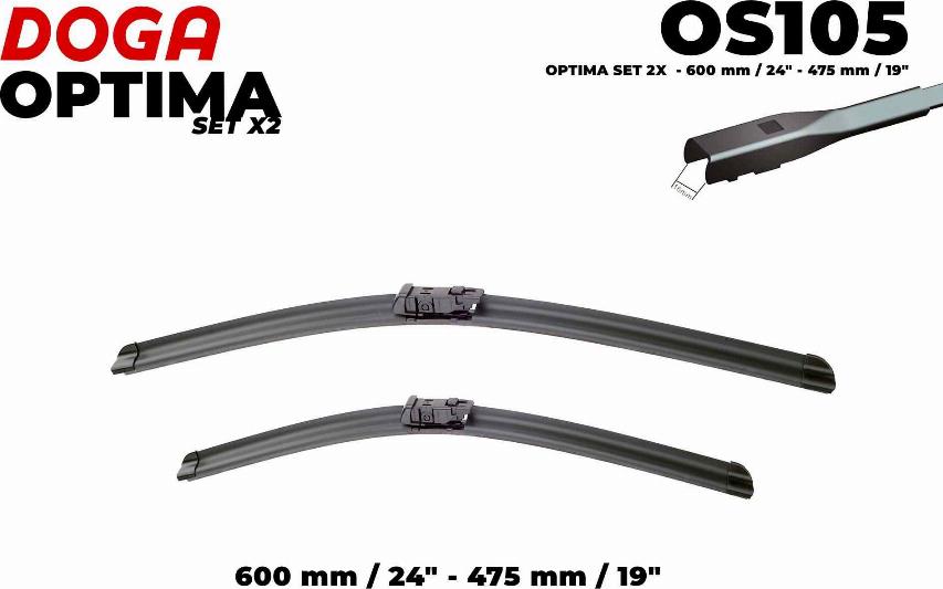 DOGA OS105 - Lamela stergator aaoparts.ro