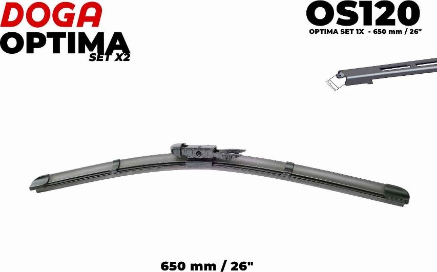 DOGA OS120 - Lamela stergator aaoparts.ro