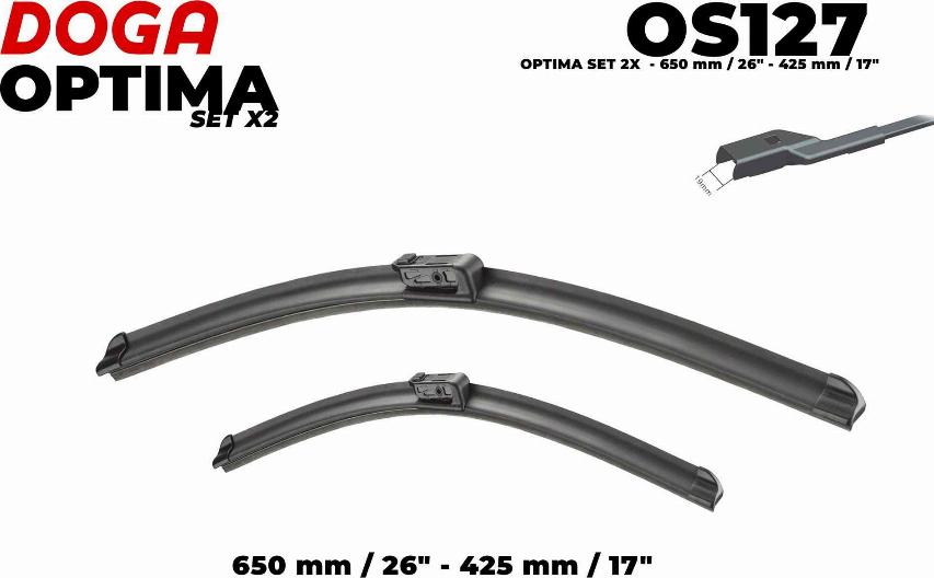 DOGA OS127 - Lamela stergator aaoparts.ro