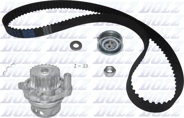 DOLZ KD050 - Set pompa apa + curea dintata aaoparts.ro